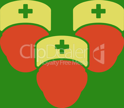 bg-Green Bicolor Orange-Yellow--medical staff.eps