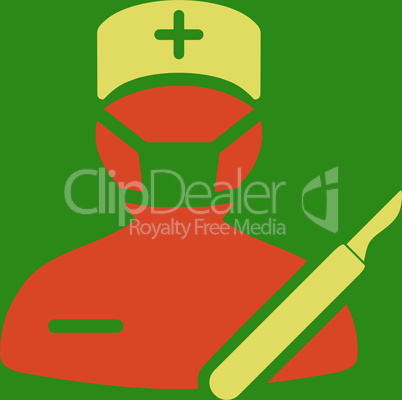 bg-Green Bicolor Orange-Yellow--surgeon.eps