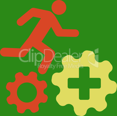 bg-Green Bicolor Orange-Yellow--treatment process.eps