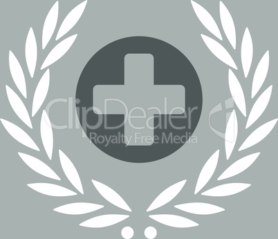bg-Silver Bicolor Dark_Gray-White--health care embleme.eps