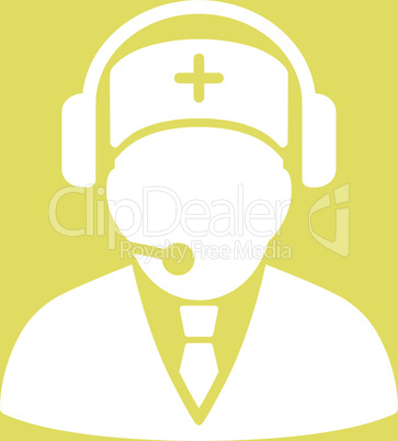 bg-Yellow White--emergency operator.eps