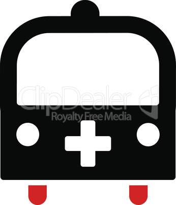 Bicolor Blood-Black--medical bus.eps