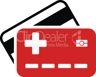 Bicolor Blood-Black--medical insurance cards.eps