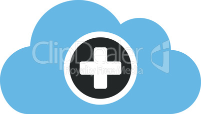 Bicolor Blue-Gray--health care cloud.eps