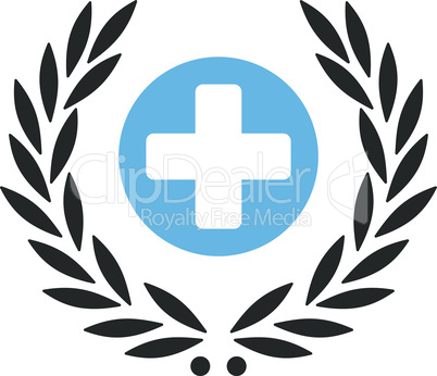 Bicolor Blue-Gray--health care embleme.eps