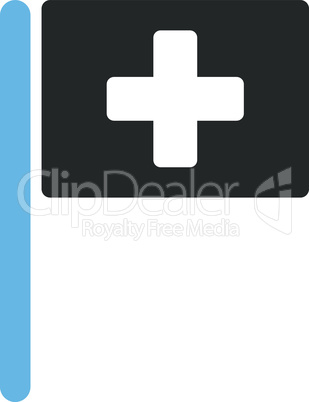 Bicolor Blue-Gray--hospital flag.eps