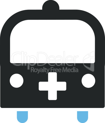 Bicolor Blue-Gray--medical bus.eps