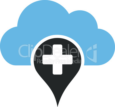 Bicolor Blue-Gray--medical cloud.eps