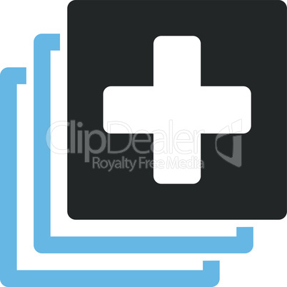 Bicolor Blue-Gray--medical documents.eps