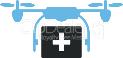 Bicolor Blue-Gray--medical drone shipment.eps
