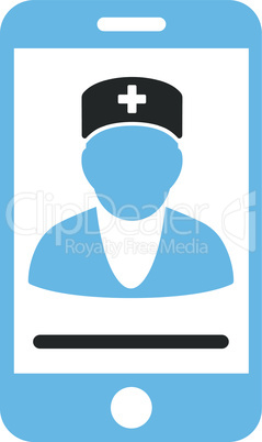 Bicolor Blue-Gray--mobile doctor.eps