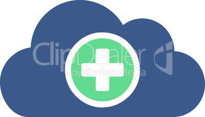 BiColor Cobalt-Cyan--health care cloud.eps