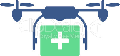 BiColor Cobalt-Cyan--medical drone shipment.eps