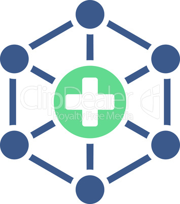 BiColor Cobalt-Cyan--medical network.eps