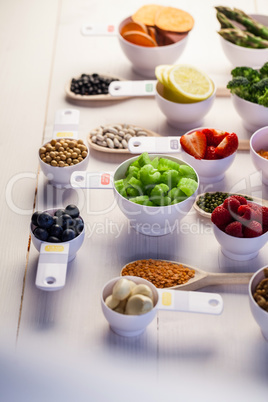 Portion cups of healthy ingredients