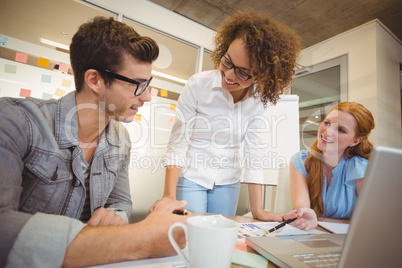 Business people during meeting