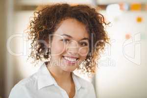 Smiling confident businesswoman