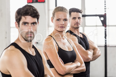 Fit people facing to the camera