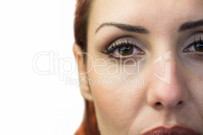 Close-up portrait of woman face