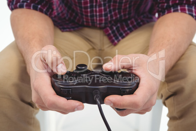 Man playing game