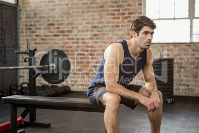 Man sitting on the bench