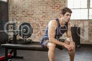 Man sitting on the bench