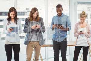 Business team using technology