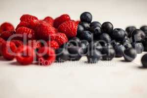 Fresh berries in close up