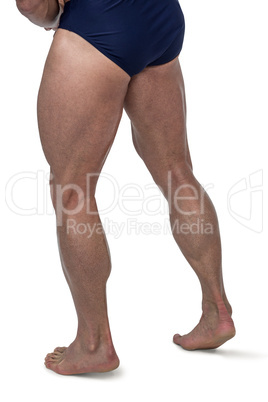 Low section of muscular man