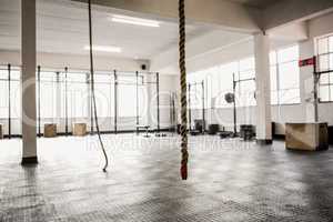 Exercise ropes hanging and equipment