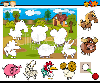 cartoon educational task for kids