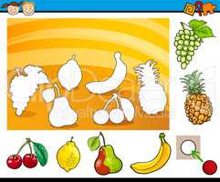 cartoon educational task for children