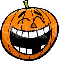laughing pumpkin cartoon illustration