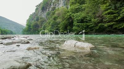 Mountain River And Stones