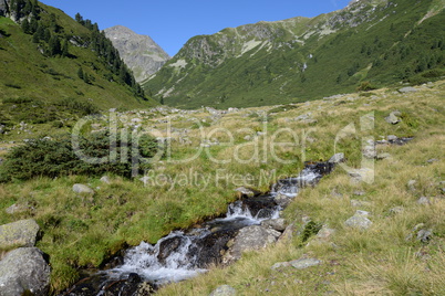 Bach im Mutterbergtal, Stubaier Alpen