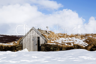 Tiny hut in Iceland