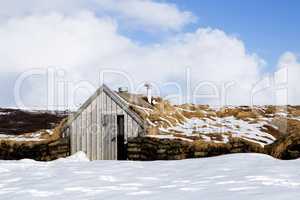 Tiny hut in Iceland