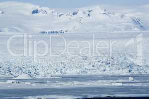 Glacier lagoon Jokulsarlon at Vatnajokull