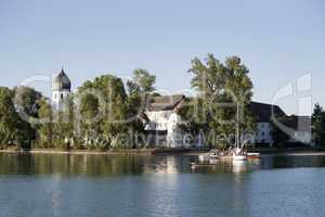 Isle of Frauenchiemsee in Bavaria, Germany