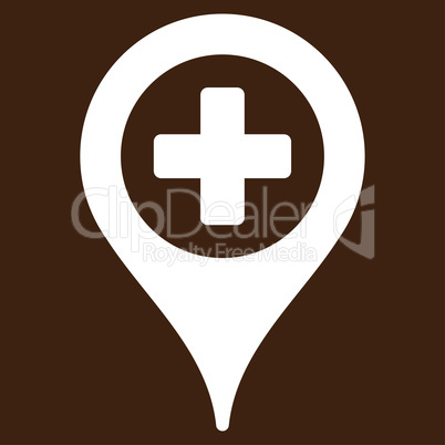 Hospital Map Pointer Icon