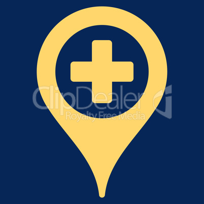 Hospital Map Pointer Icon