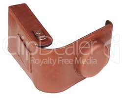 leather photo cover isolated