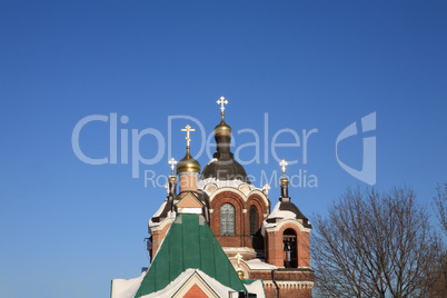 church in the winter daytime