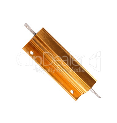 Resistor in Metal Case Isolated