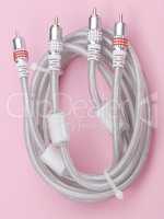 Interconnect Cable on Pink Background