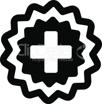 Black--medical cross stamp.eps