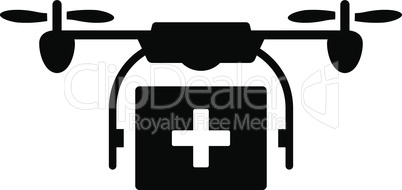 Black--medical drone shipment.eps