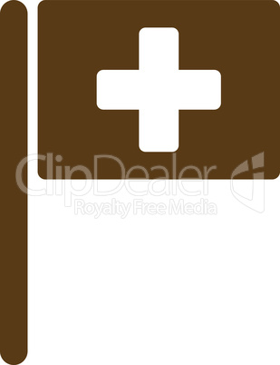 Brown--hospital flag.eps