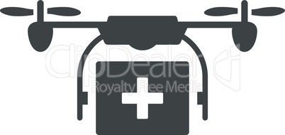 Gray--medical drone shipment.eps