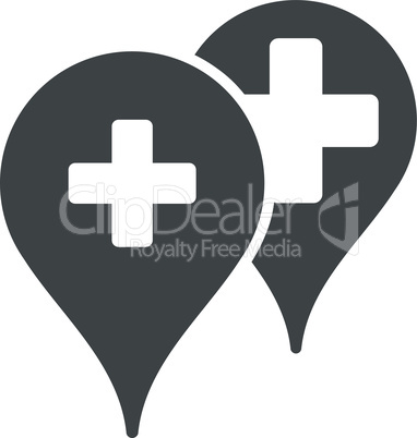Gray--medical map markers.eps